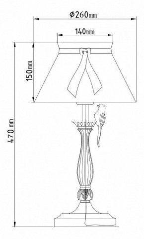 Настольная лампа декоративная Maytoni Bird ARM013-11-W в Ханты-Мансийске - hanty-mansiysk.mebel24.online | фото 5