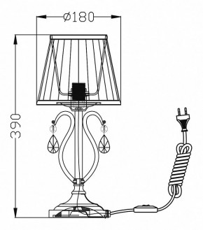 Настольная лампа декоративная Maytoni Brionia ARM172-01-G в Ханты-Мансийске - hanty-mansiysk.mebel24.online | фото 2