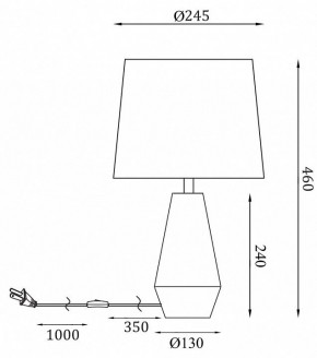 Настольная лампа декоративная Maytoni Calvin Table Z181-TL-01-W в Ханты-Мансийске - hanty-mansiysk.mebel24.online | фото 2