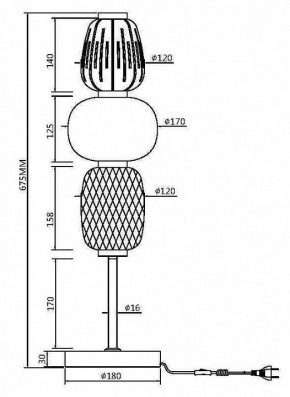 Настольная лампа декоративная Maytoni Pattern MOD267TL-L28CH3K в Ханты-Мансийске - hanty-mansiysk.mebel24.online | фото 4