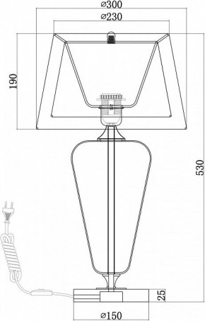 Настольная лампа декоративная Maytoni Verre Z005TL-01CH в Ханты-Мансийске - hanty-mansiysk.mebel24.online | фото 4