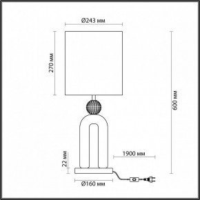 Настольная лампа декоративная Odeon Light Bagel 5410/1T в Ханты-Мансийске - hanty-mansiysk.mebel24.online | фото 4