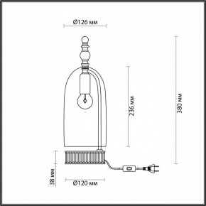 Настольная лампа декоративная Odeon Light Bell 4892/1T в Ханты-Мансийске - hanty-mansiysk.mebel24.online | фото 6