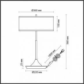 Настольная лампа декоративная Odeon Light Bergi 5064/2T в Ханты-Мансийске - hanty-mansiysk.mebel24.online | фото 8