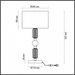 Настольная лампа декоративная Odeon Light Candy 4861/1T в Ханты-Мансийске - hanty-mansiysk.mebel24.online | фото 4