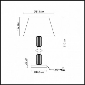 Настольная лампа декоративная Odeon Light Candy 4861/1TC в Ханты-Мансийске - hanty-mansiysk.mebel24.online | фото 5