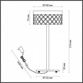 Настольная лампа декоративная Odeon Light Fivre 5032/7TL в Ханты-Мансийске - hanty-mansiysk.mebel24.online | фото 5