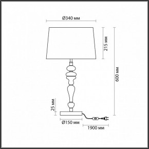 Настольная лампа декоративная Odeon Light Homi 5040/1T в Ханты-Мансийске - hanty-mansiysk.mebel24.online | фото 4