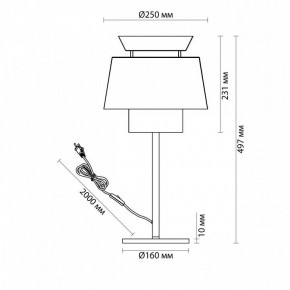 Настольная лампа декоративная Odeon Light Kressa 4992/1T в Ханты-Мансийске - hanty-mansiysk.mebel24.online | фото 4