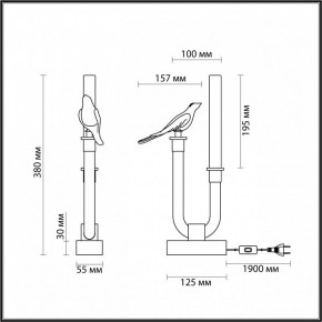 Настольная лампа декоративная Odeon Light Lark 5431/2TL в Ханты-Мансийске - hanty-mansiysk.mebel24.online | фото 4