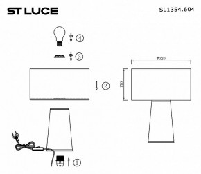 Настольная лампа декоративная ST-Luce Jackie SL1354.604.01 в Ханты-Мансийске - hanty-mansiysk.mebel24.online | фото 5