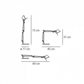 Настольная лампа офисная Artemide  A011830 в Ханты-Мансийске - hanty-mansiysk.mebel24.online | фото 6