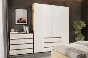 НЕКСТ 1 Спальный гарнитур (модульный) Дуб Золотой/Белый в Ханты-Мансийске - hanty-mansiysk.mebel24.online | фото 3