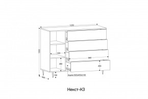 НЕКСТ - К3 Комод в Ханты-Мансийске - hanty-mansiysk.mebel24.online | фото 2