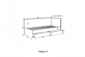 НИЛЬС - 3 Кровать с ортопедом 900 в Ханты-Мансийске - hanty-mansiysk.mebel24.online | фото 2
