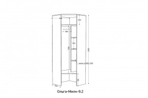 ОЛЬГА-МИЛК 9.2 Шкаф угловой с зеркалом в Ханты-Мансийске - hanty-mansiysk.mebel24.online | фото 2