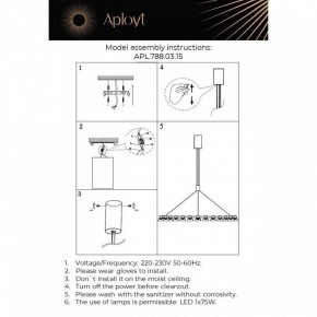 Подвесная люстра Aployt Rezeda APL.788.03.15 в Ханты-Мансийске - hanty-mansiysk.mebel24.online | фото 13