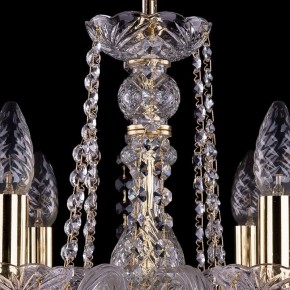Подвесная люстра Bohemia Ivele Crystal 1402 1402/6/160/G/Leafs в Ханты-Мансийске - hanty-mansiysk.mebel24.online | фото 4