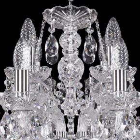 Подвесная люстра Bohemia Ivele Crystal 1411 1411/8+4/195/Ni в Ханты-Мансийске - hanty-mansiysk.mebel24.online | фото 4