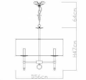 Подвесная люстра Divinare Candela 1162/01 LM-5 в Ханты-Мансийске - hanty-mansiysk.mebel24.online | фото 4