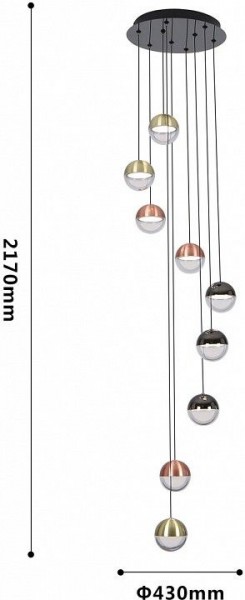 Подвесная люстра Favourite Luna 4371-9P в Ханты-Мансийске - hanty-mansiysk.mebel24.online | фото 5