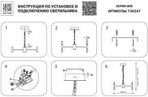 Подвесная люстра Lightstar Iris 734247 в Ханты-Мансийске - hanty-mansiysk.mebel24.online | фото 4