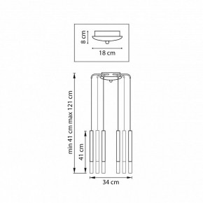 Подвесная люстра Lightstar Tubo L8T747137 в Ханты-Мансийске - hanty-mansiysk.mebel24.online | фото 3