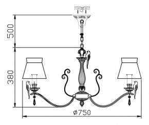 Подвесная люстра Maytoni Bird ARM013-08-W в Ханты-Мансийске - hanty-mansiysk.mebel24.online | фото 5