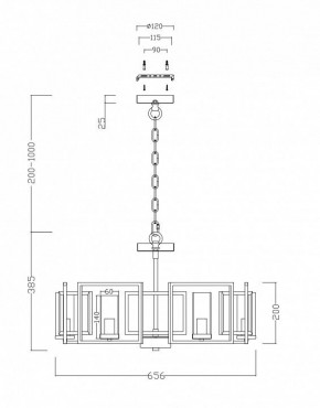 Подвесная люстра Maytoni Bowi H009PL-06G в Ханты-Мансийске - hanty-mansiysk.mebel24.online | фото 4