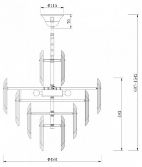 Подвесная люстра Maytoni Flare DIA200PL-06G в Ханты-Мансийске - hanty-mansiysk.mebel24.online | фото 7