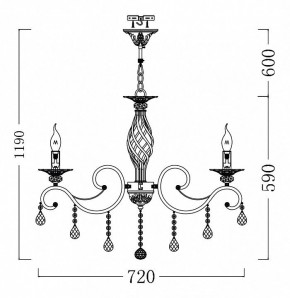 Подвесная люстра Maytoni Grace ARM247-08-G в Ханты-Мансийске - hanty-mansiysk.mebel24.online | фото 4