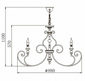 Подвесная люстра Maytoni Karina H631-PL-08-B в Ханты-Мансийске - hanty-mansiysk.mebel24.online | фото 3