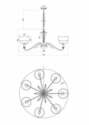 Подвесная люстра Maytoni Lillian H311-07-G в Ханты-Мансийске - hanty-mansiysk.mebel24.online | фото 6