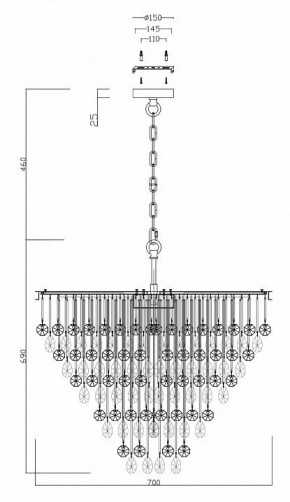 Подвесная люстра Maytoni Linn MOD091PL-09G в Ханты-Мансийске - hanty-mansiysk.mebel24.online | фото 4