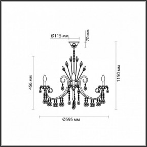 Подвесная люстра Odeon Light Versia 4977/6 в Ханты-Мансийске - hanty-mansiysk.mebel24.online | фото 5