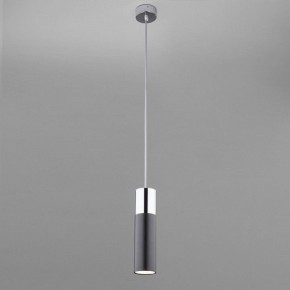 Подвесной светильник Eurosvet Double Topper 50135/1 LED хром/черный в Ханты-Мансийске - hanty-mansiysk.mebel24.online | фото 3