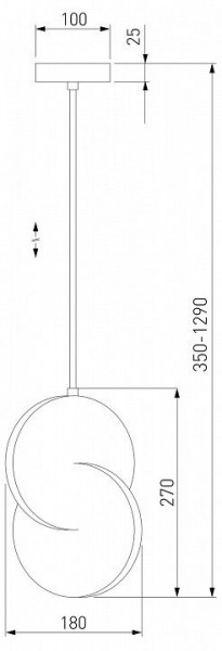 Подвесной светильник Eurosvet Lang 50225/1 LED белый в Ханты-Мансийске - hanty-mansiysk.mebel24.online | фото 3