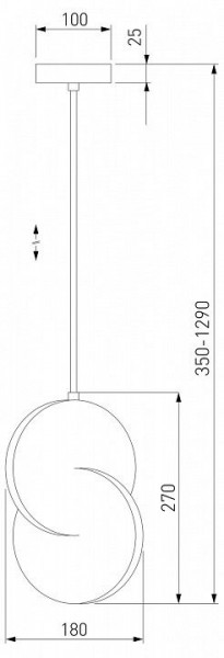 Подвесной светильник Eurosvet Lang 50225/1 LED черный в Ханты-Мансийске - hanty-mansiysk.mebel24.online | фото 3