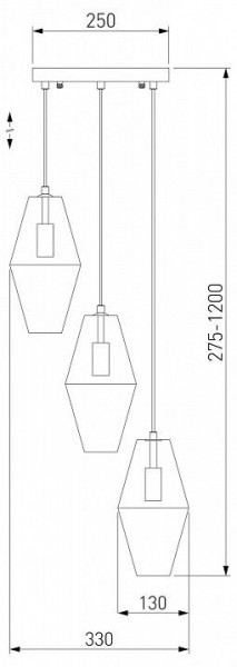 Подвесной светильник Eurosvet Prism 50236/3 прозрачный в Ханты-Мансийске - hanty-mansiysk.mebel24.online | фото 2