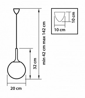 Подвесной светильник Lightstar Globo 813022 в Ханты-Мансийске - hanty-mansiysk.mebel24.online | фото 3