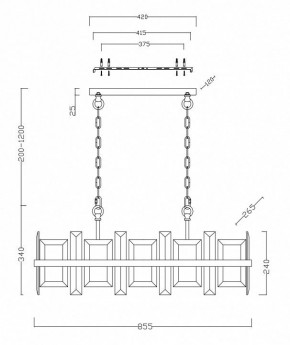 Подвесной светильник Maytoni Cerezo MOD201PL-08N в Ханты-Мансийске - hanty-mansiysk.mebel24.online | фото 4