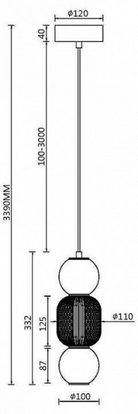 Подвесной светильник Maytoni Drop MOD273PL-L16G3K в Ханты-Мансийске - hanty-mansiysk.mebel24.online | фото 3