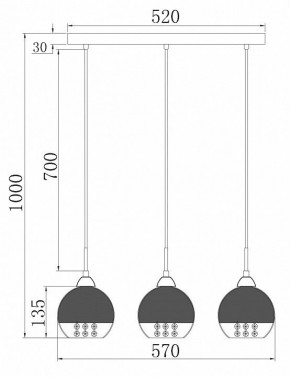 Подвесной светильник Maytoni Iceberg P012-PL-03-N в Ханты-Мансийске - hanty-mansiysk.mebel24.online | фото 4