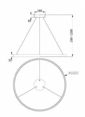 Подвесной светильник Maytoni Rim MOD058PL-L54BS4K в Ханты-Мансийске - hanty-mansiysk.mebel24.online | фото 4