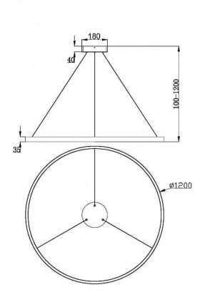 Подвесной светильник Maytoni Rim MOD058PL-L65BS3K в Ханты-Мансийске - hanty-mansiysk.mebel24.online | фото 4