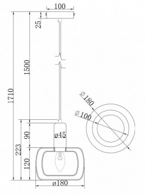 Подвесной светильник Maytoni Vision MOD411PL-01G в Ханты-Мансийске - hanty-mansiysk.mebel24.online | фото 7
