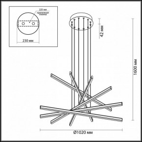 Подвесной светильник Odeon Light Rudy 3890/96L в Ханты-Мансийске - hanty-mansiysk.mebel24.online | фото 6