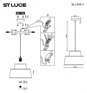 Подвесной светильник ST-Luce Jackie SL1354.423.01 в Ханты-Мансийске - hanty-mansiysk.mebel24.online | фото 4