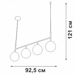 Подвесной светильник Vitaluce V46920 V46920-8/4S в Ханты-Мансийске - hanty-mansiysk.mebel24.online | фото 3