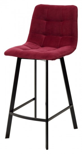 Полубарный стул CHILLI-QB SQUARE винный #16, велюр / черный каркас (H=66cm) М-City в Ханты-Мансийске - hanty-mansiysk.mebel24.online | фото 2